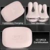 Rabbit Pods-Vibrating Nipple Clamps W/ Rechargeable Case - Image 8
