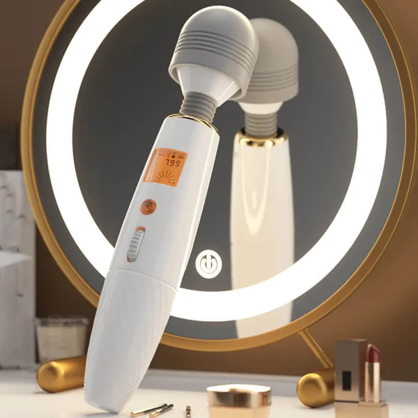 Vibrating Massage Wand - Intelligent Heating and LCD Display
