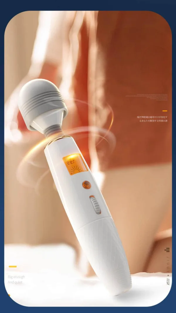 Vibrating Massage Wand - Intelligent Heating and LCD Display - Image 8