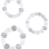Stay Hard Beaded Cockrings-Transparent with beads