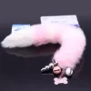 S&M Fox Tail Anal Plug - Triple Beads