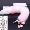 S&M Fox Tail Anal Plug - Triple Beads - Image 2