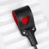 Red Love-Heart Hollow Riding Crop - Long Handle - Image 2