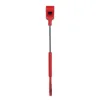 Red Love-Heart Hollow Riding Crop - Long Handle - Image 3