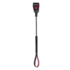 Black & Red Love-Heart Hollow Riding Crop - Long Handle - Image 3