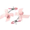 Pink Bow Bell Nipple Clamps - Image 4