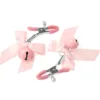 Pink Bow Bell Nipple Clamps - Image 5