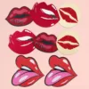 Red Lip Nipple Stickers