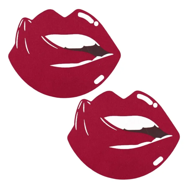 Red Lip Nipple Stickers - Image 3