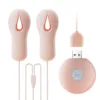 ROSELEX Silicone Nipple Clamps - Rechargeable, Skin Pink - Image 2