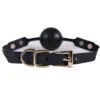 S&M Silicone Ball Gag - Black - Image 3