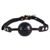 S&M Silicone Ball Gag - Black - Image 4