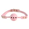 S&M Silicone Ball Gag - Pink - Image 3