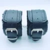 SM Black HandCuffs with Fleece - Image 2