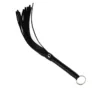 Black Whip with Metal Rings