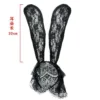 Sexy Bunny Girl Black Lace Headband with Veil